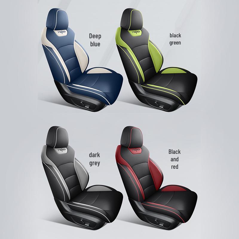 Xingrui Universal Leder Autositzbezug - Vier Jahreszeiten, Vollumfassend, Fünfsitziges Kissen.