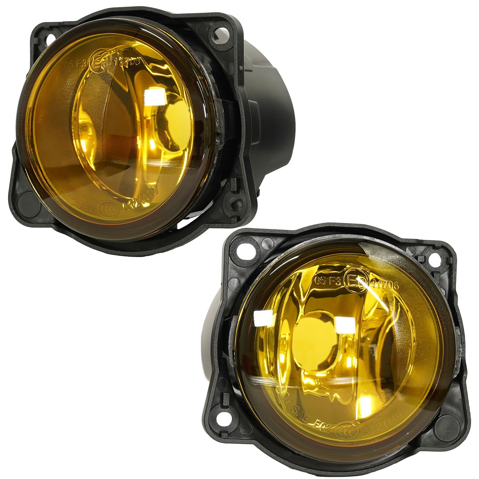 

Pikakyu Genuine Glass Lens Fog Lamp H11 Replaces Genuine LED Fog Compliant 66160 Toyota/Daihatsu Units, Conversion, Lamps, E-Mark (Yellow),