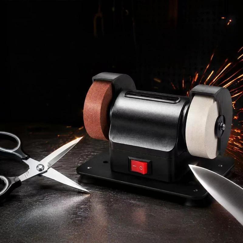 1Pcs Tabletop Grinding Polishing Machine Small Grinding Wheel Machine Household Grinding Wheel Machine Knife Sharpener