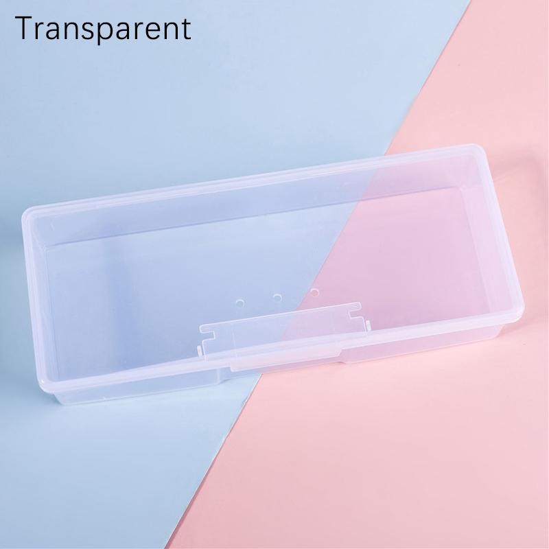 

Органайзер для ногтей, коробка для хранения инструментов, ручек, кистей, полировщиков, пилочек, держателей, прозрачный пластиковый прямоугольный контейнер для салона красоты чистый