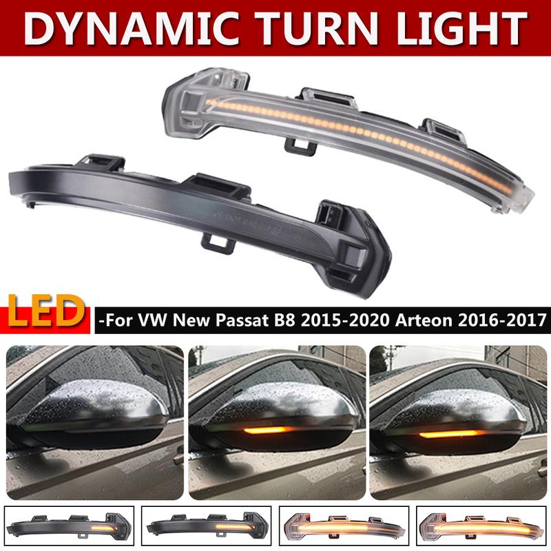 Dynamic Blinker LED Turn Signal For VW Golf 8 GTE GTD Light Mirror Indicator Sequential For VW New Passat B8 Arteon