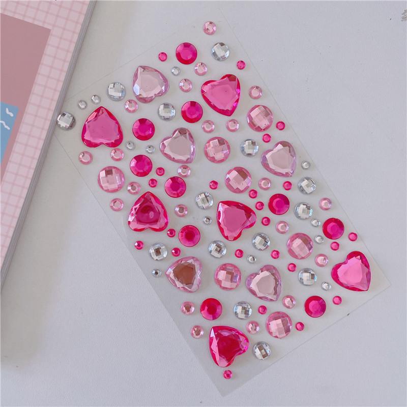 New Stickers On The Face Rhinestone Makeup Bright Face Art Sticker Children's Temporary Tattoo Rhinestone for Strasse Makeup