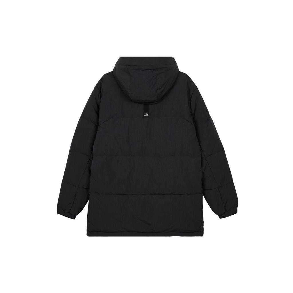 Adidas Casual Sport 600-Fill Hooded Down Jacket Mid-Length Men Outerwear Black IL8926