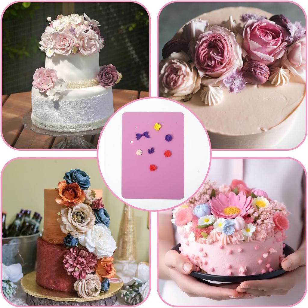 1 PCS Fondant Foam Pad 5Holes Rectangular Fondant Cake Sponge Pad Mat Clay Modelling Tools Silicone Sponge Mat Paste Fondant Cake Flower Drying Mat