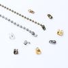 200pcs Fit 1.5/2/2.4/3.2mm Ball Chain Calotte End Crimp Beads Connector Components For DIY Jewelry Making Accessories Findings