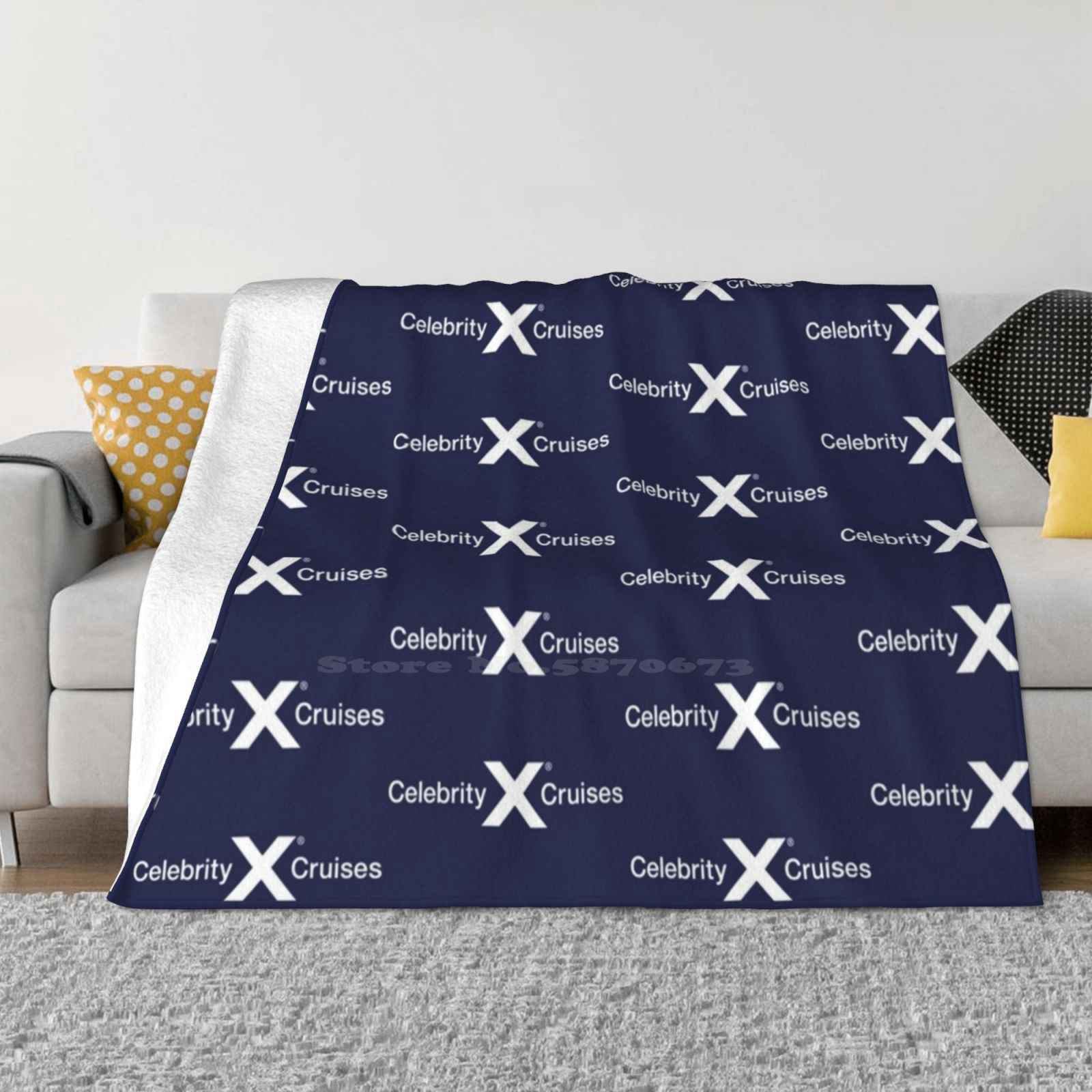 Celebrity Cruises Creative Design Comfortable Warm Flannel Blanket Celebrity Cruises 30x40in