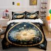 Celestial Globe Star Map Bedding Duvet Cover Set Duvet Cover Pillowcases (1*Duvet Cover 2*Pillowcases, Without Duvet Insert)