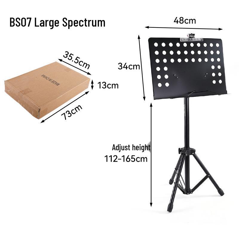 Компактная складная подставка для нот для гитары, барабанов, скрипки, пианино и нотных листов