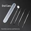Stainless Steel Dental Tools Set: Oral Endoscope, Probe, Toothpick, Cavity Cleaner, Stain & Tartar Remover.