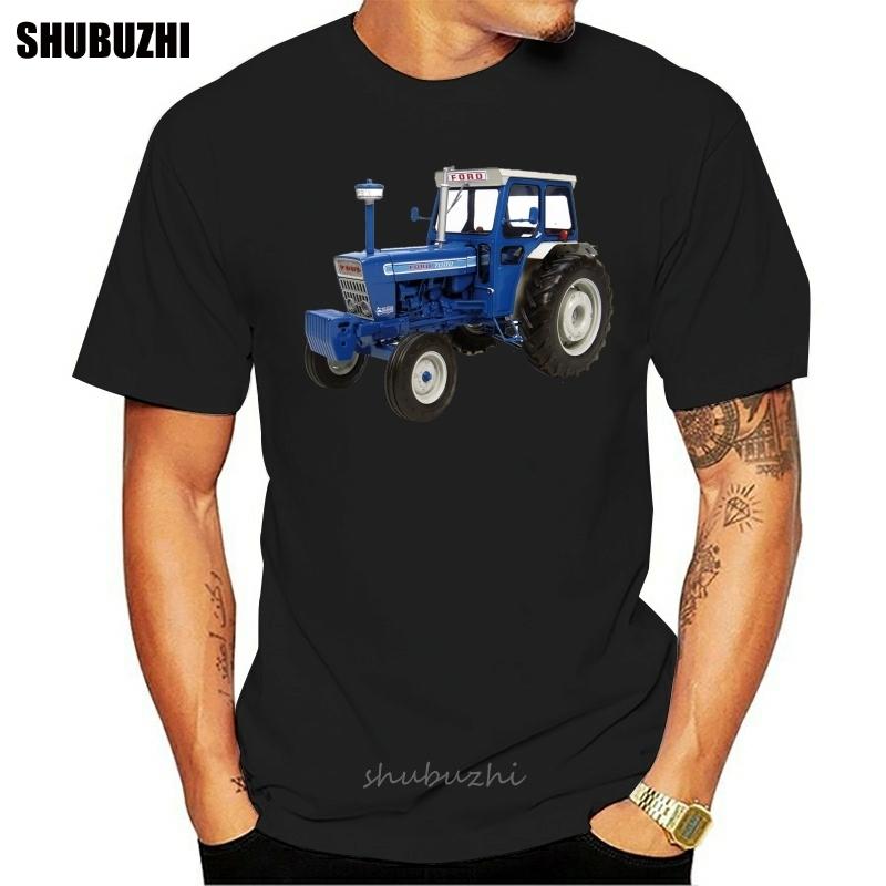 Old Fords Tractor Blue T Shirt Interesting Trend Tee Shirt Spring Autumn Streetwear  Design Breathable Shirt