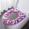 Toilet Cover Plush Seat Waterproof Universal Toilet Ring Washable Bathroom Mat Decorative With Random Color Back Of Seat Cushion