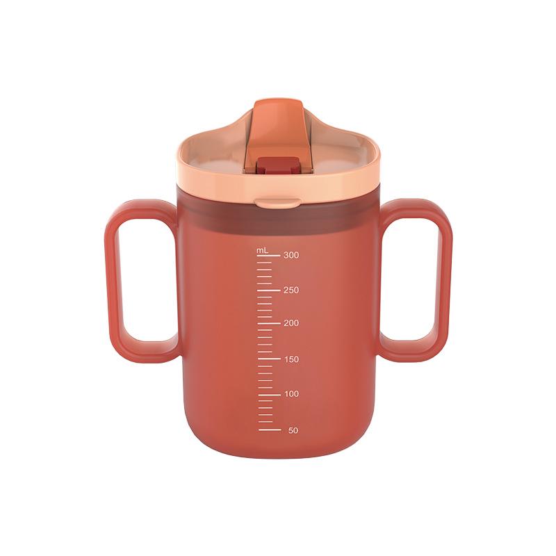 Dual-Use Cup for Kids: Straw & Duckbill Design for Easy Drinking and Learning