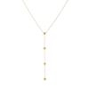 18K Gold Plated Sunflower CZ Y-Necklace, Dainty Layered Lariat Pendant Necklace for Women, Minimalist Jewelry