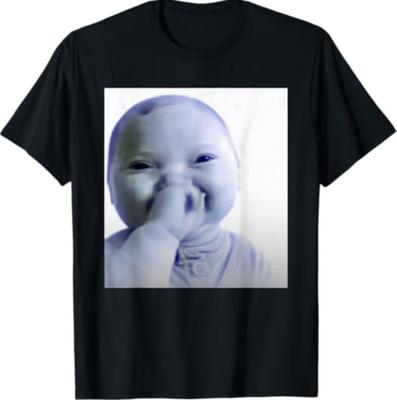 Ai Baby Meme Funny Laughing Baby Baby Meme Brainrot T-T-Shirt