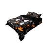 3pcs Halloween Cute Ghost Flower Print Coreless Quilt Set Multi Size Bedrooms Dormitory Soft and Comfortable Machine Washable