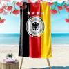 Toalla de Playa Estampada de la Selección Alemana, Toalla Grande Suave de Secado Rápido para Playa, Camping, Natación