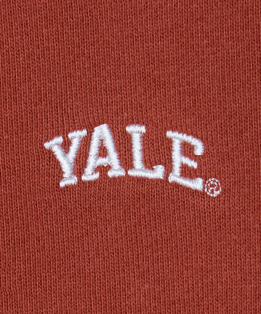 Yale Small Arch Zip-Up Hoodie_Coral