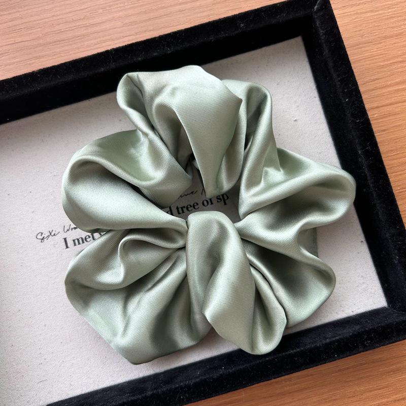 Silky Satin Scrunchie: High-Quality Korean Silk Fabric Hair Accessory