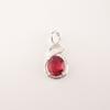 Natural Pink Rubellite Gemstone 925 Sterling Silver Jewelry Zircon Pendant 1.22" CZP-13-15