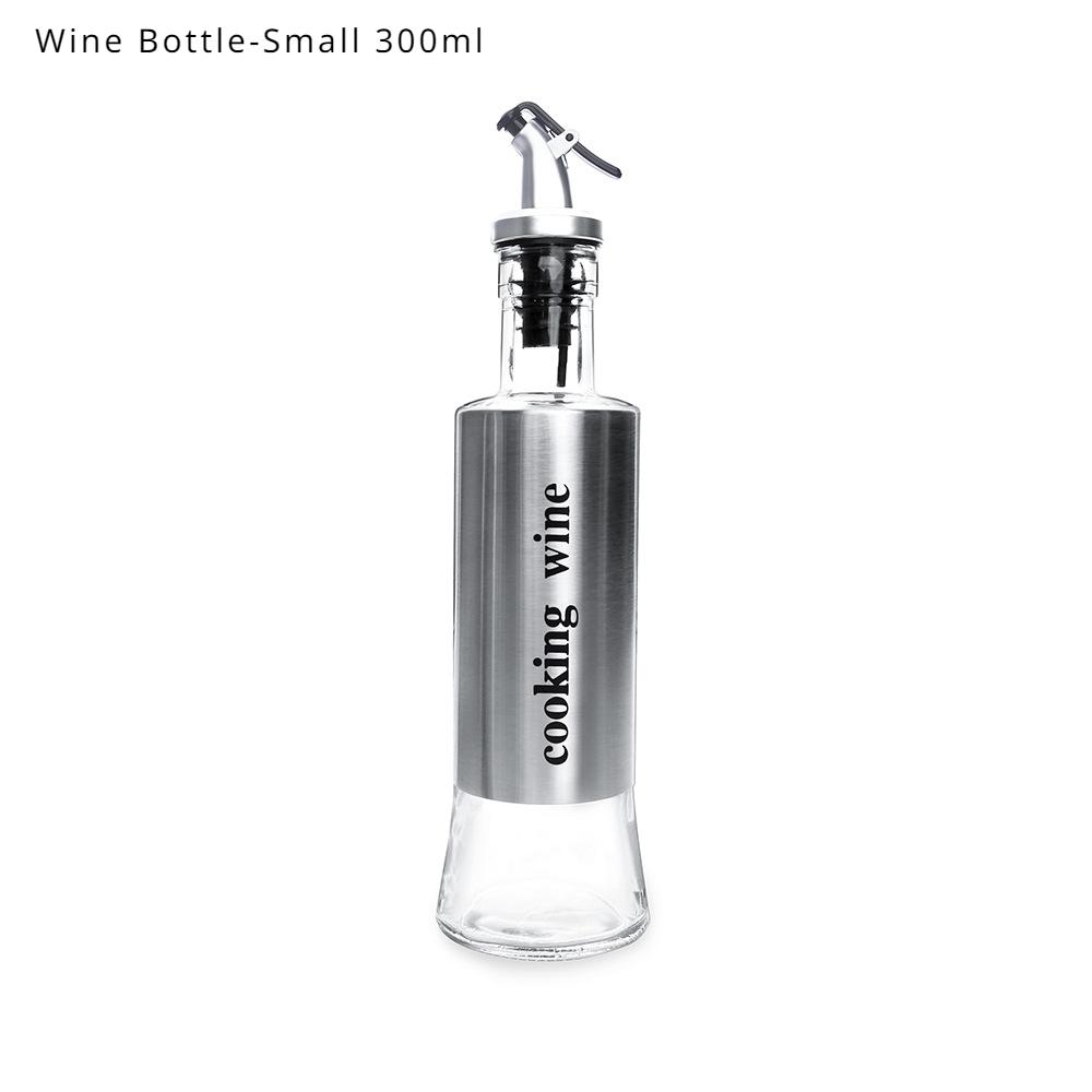 HANYANG Edelstahl-Gewürzflasche zum Ausgießen von Ölkrug, Sojasaucenflasche, Essigflasche, Glasflasche, Weinflasche, Essigglas, Sprühölflasche