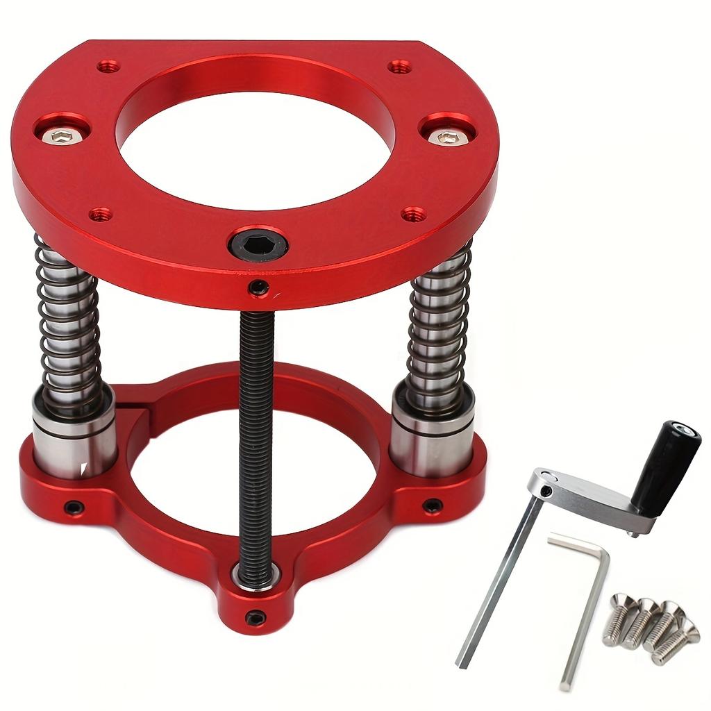 Für 65mm Präzisions-Routerlift für DIY Einlegeplatte - DIY Werkstatt-Upgrade, Kann manuellen Desktop-Lift erreichen Holzbearbeitungswerkzeug