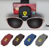 Leather Car Sun Visor Glasses Clip Sunglasses Storage Holder for Ferrari F430 Stradale Roma 488 Spider SF90 Portofino Superfast HS5