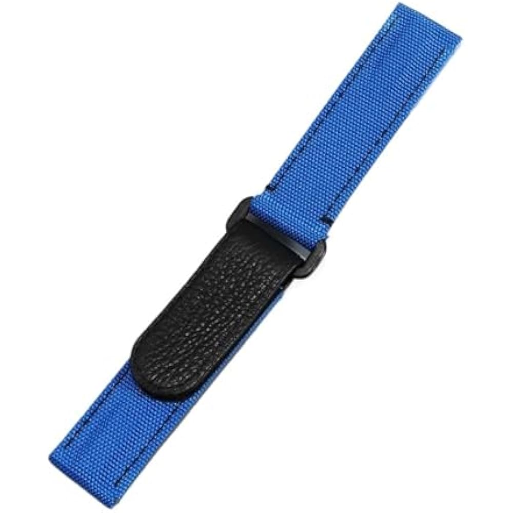

Velcro Canvas Watch Strap Compatible with Rolex Daytona and Omega Seahorse Ladder Bay Nylon Watch...