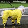 Waterproof Raincoat Dog Jumpsuit Reflective Strip Dog Trousers Foot Cover Pet Rain Jacket Full Coverage Dog Boots
