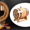Wooden Aging Barrel with Stand for Wine Brandy Making Party Table Pub Decor Oak Cask Home Brewing Storage Container