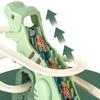 Dinosaur Climbing Stairs Toy Dinosaur Cars Climbing Slide Music Toy Chasing Race Electric Roller Track Game for Kids Christmas