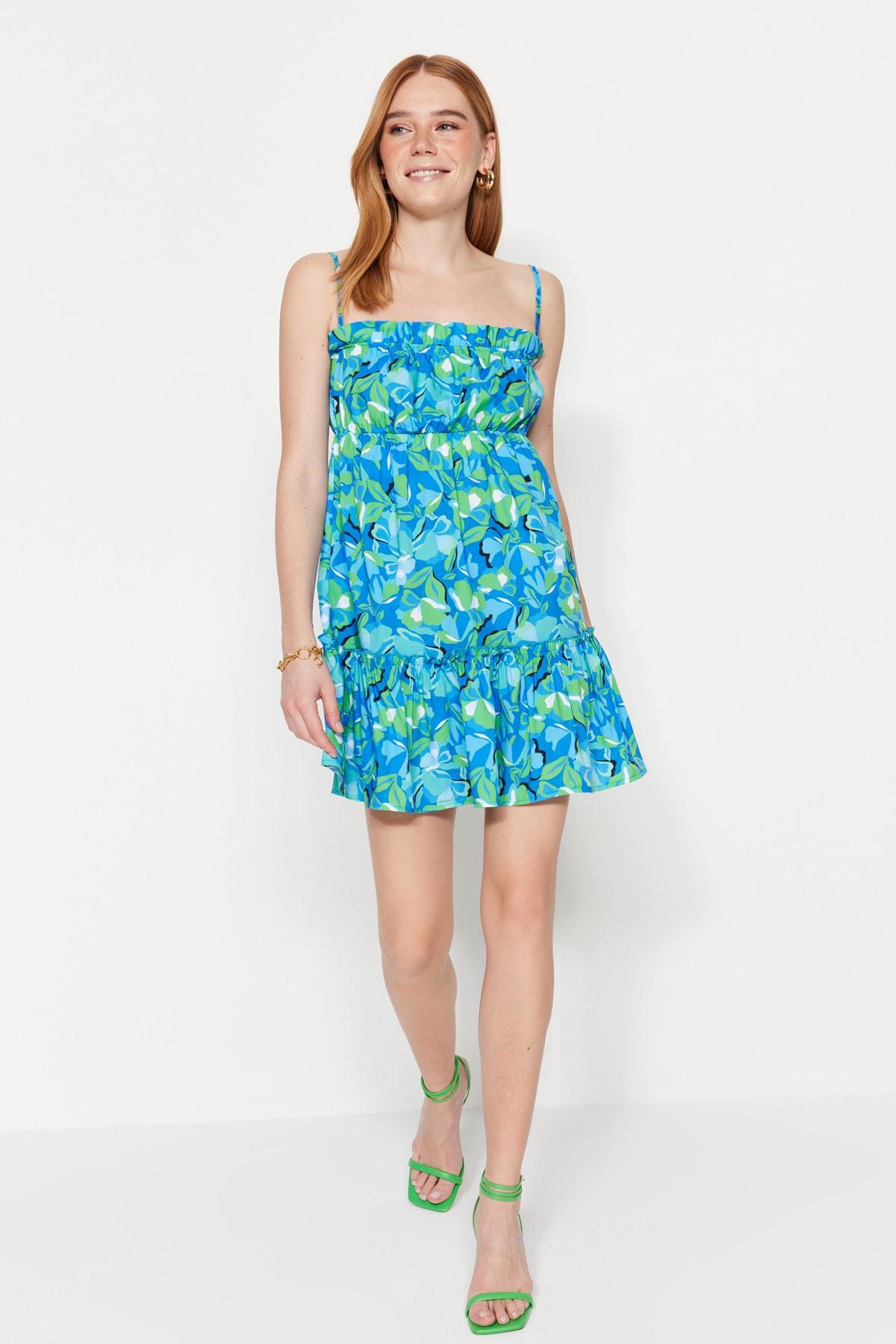 

Платье - Синий - А-силуэт