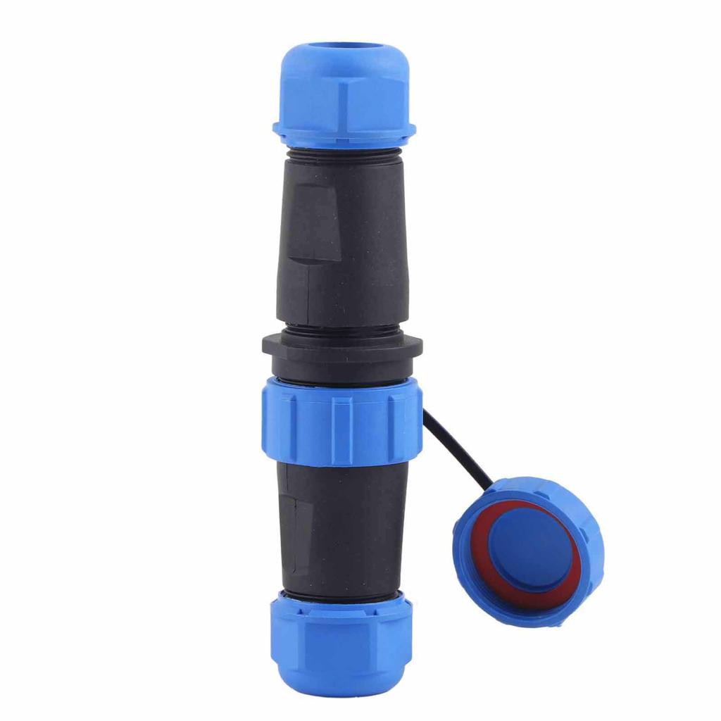 21 IP68 2Pin Waterproof Plastic Aviation Plug Socket Cable in line Connector( 2Pin)
