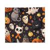 Halloween Blanket Flannel Gothic Bats Ghosts Witch Soft Throw Blanket for Home Couch Bed Rug