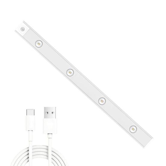 

Датчик движения Ночной светильник Светодиодный светильник для шкафа 3000K-6500K Регулируемая яркость Без мерцания Простота установки Магнитный светильник для шкафа 50cm