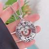 Necklace Double Dragon Playing with Pearls to Protect the Lord and Safe Button Retro Men's and Women's Pendant
