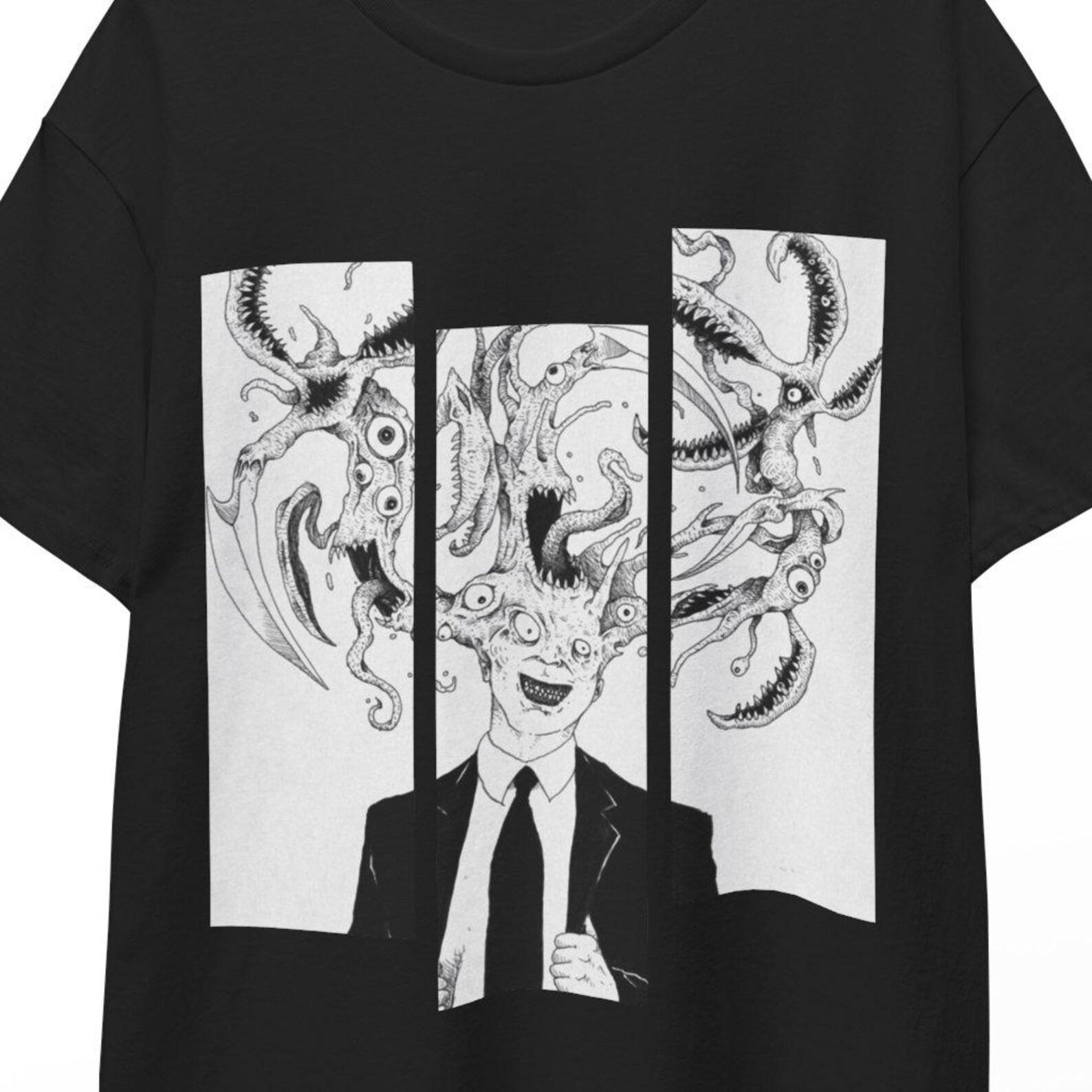 Parasyte Shirt Migi Parasyte the Maxim Anime T-Shirt Shinichi Izumi Horror Manga Tee Kanji T-Shirts Parasyte Sticker Poster Yugi Shirt Anim M