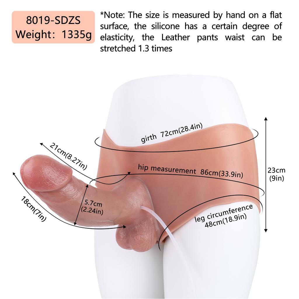 SXXY Strap On DildoSkin Squirting Penis With Silicone Pants  Ejaculation Realistic Dildo Underwear Skin Touch Sex Toys for Women