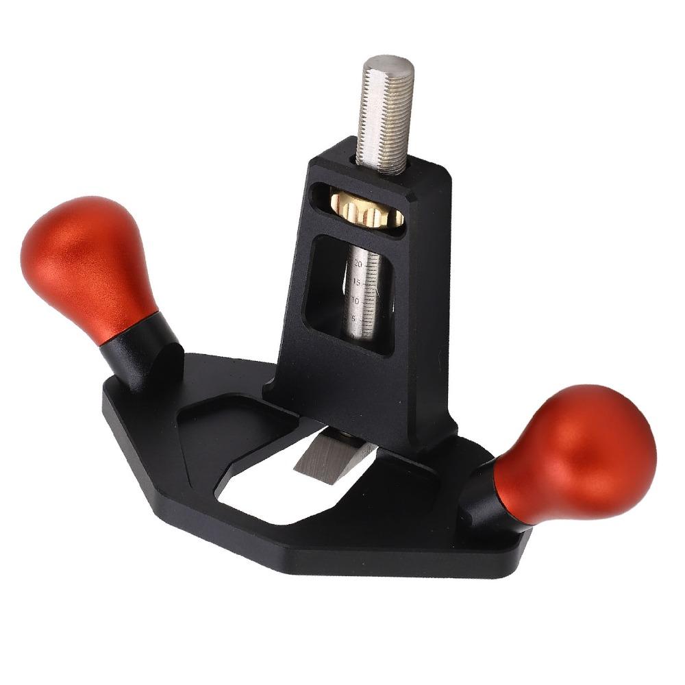 Depth Stop Hand Router Plane Aluminum Alloy Grip Trimming Plane Grooves Cutting