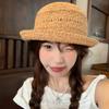 Womens Casual Summer Straw Hat With Short Brim And Handcrafted Embroidery For Sun Shade