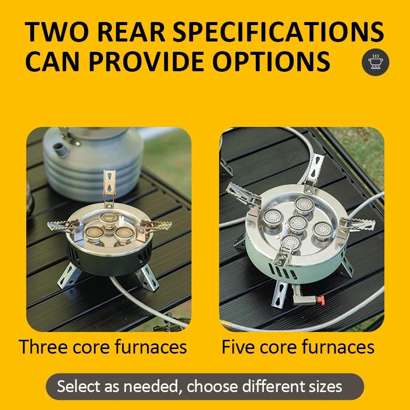 6800W/11000W Camping Gaskocher Outdoor Tragbarer Ofen Picknickkocher mit Aufbewahrungstasche Touristenbrenner Barbecue Tourismusbedarf