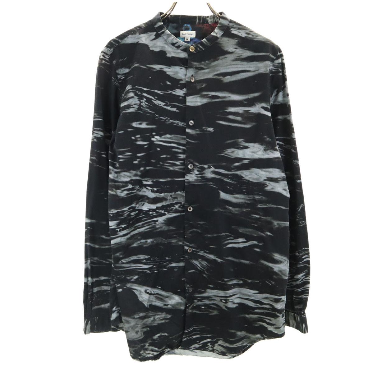 

Paul Smith сделано в Японии Рубашка с длинным рукавом и воротником-стойкой M черная Мужская Б/У