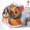 1pc French Bulldogs Automatic Opening/Closing Umbrella with Operation & Windproof Canopy - Folding Design, Holiday Gift Yy260225121