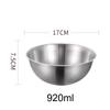1Pc Stainless Steel Bowl Set With Scale For Cooking Baking Food Storage Large Capacity Mixing Bowls For Home Kitchen Essentials