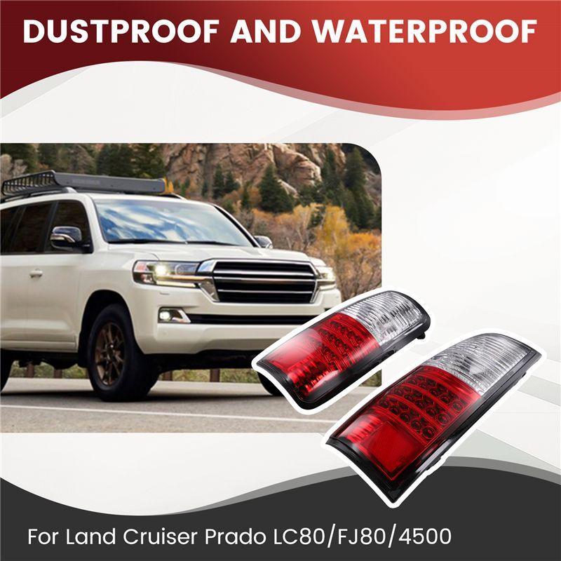 1Pair Car Rear LED Brake Tail Light For Toyota Land Cruiser Prado LC80/FJ80/4500 1991-1997 Driving Tail Lamp