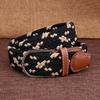 Fashion Woven Braided Fabric Comfort Stretch Casual Dress Belt for Men Women
