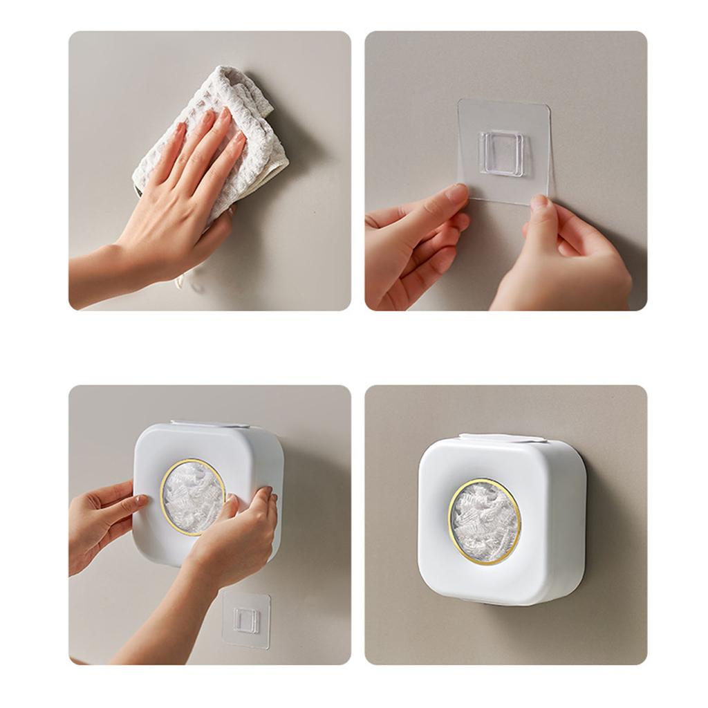 Fresh Keeping Film Storage Container Wall Mounted Pull Out Design Punch  Waterproof Plastic Wrap