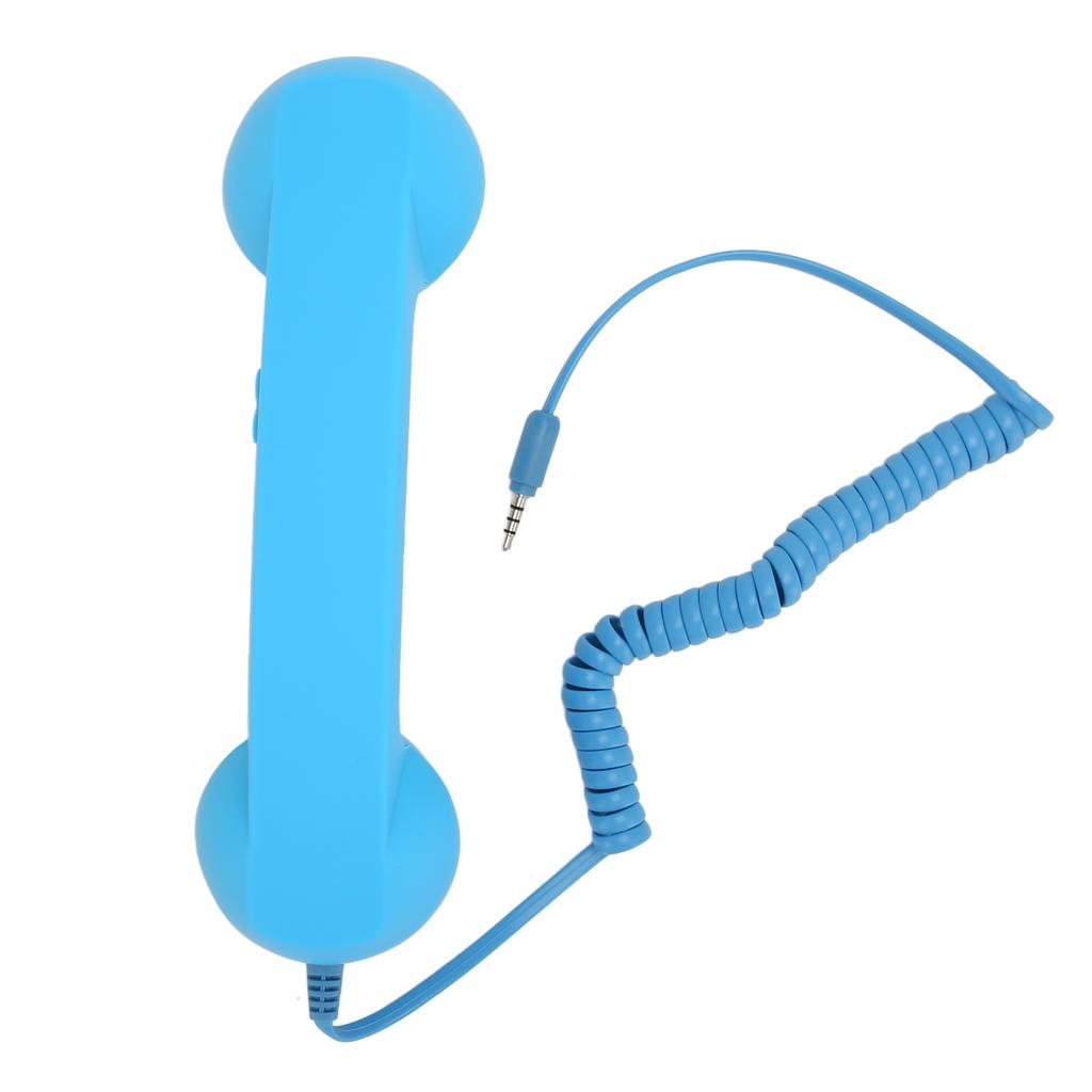 Mobiltelefon kézibeszélő 3,5 mm dugós retro sugárzásálló vezetékes telefon kézibeszélő vevő okostelefonhoz