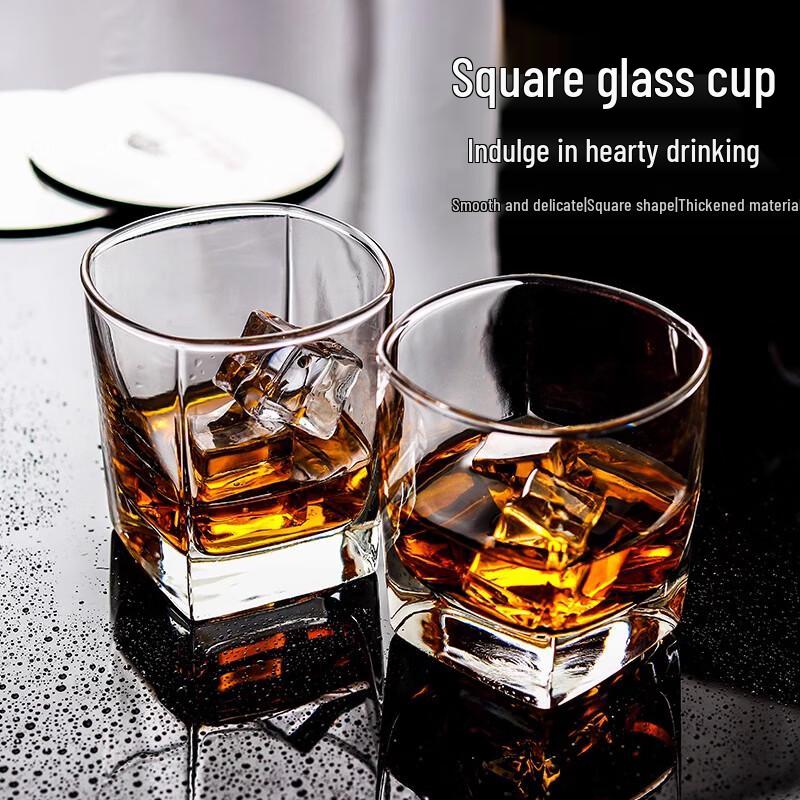 Jiwu Senlin Square Whiskey & Beverage Glass Set, 6-Piece