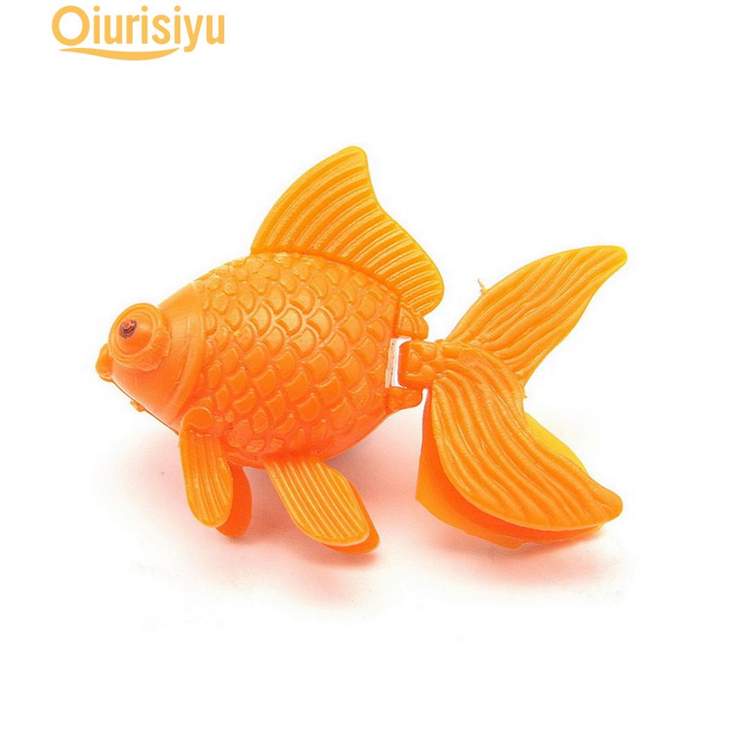 

Забавный аквариум из искусственного пластика для плавания рыб оранжевый