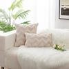 Wave Patterned Luxey Pillowcase 18inch Solid Color Plush Cushion Covers Gentle Breathable Pillow Case Living Room Room Sofa Bed Home Decor